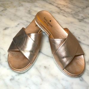 Rose Gold Kate Spade Sandals 6.5